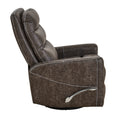 Swivel Glider Rocker Recliner Chair For Nursery,Manual Swivel Rocking Recliner,Mordern Home Theater Seating Soft Reclining Chairs For Living Room,Brown Antique Brown Primary Living Space Memory Foam Wipe Clean American Traditional Handle Memory Foam