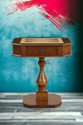 Bishop Cherry Finish Reversible Chess Checker Game Table W Game Tray Chess Fingures Not Included Cherry Synthetic Wood