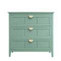 3 Drawer Cabinet, American Furniture,Suitable For Bedroom, Living Room, Study Light Green Mdf