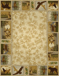 Woodland Gc Rst5502 Cream 2 Ft. X 3 Ft. Lodge Area Rug Cream Polypropylene