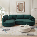 122.04 Inch Oversized Sectional Sofa, Modern Couch With Chaise, Comfy Sofa Couch With Left Facing Chaise,Corduroy Sofa Green Green Corduroy 3 Seat