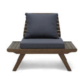 Sedona Club Chair Dark Grey Wood