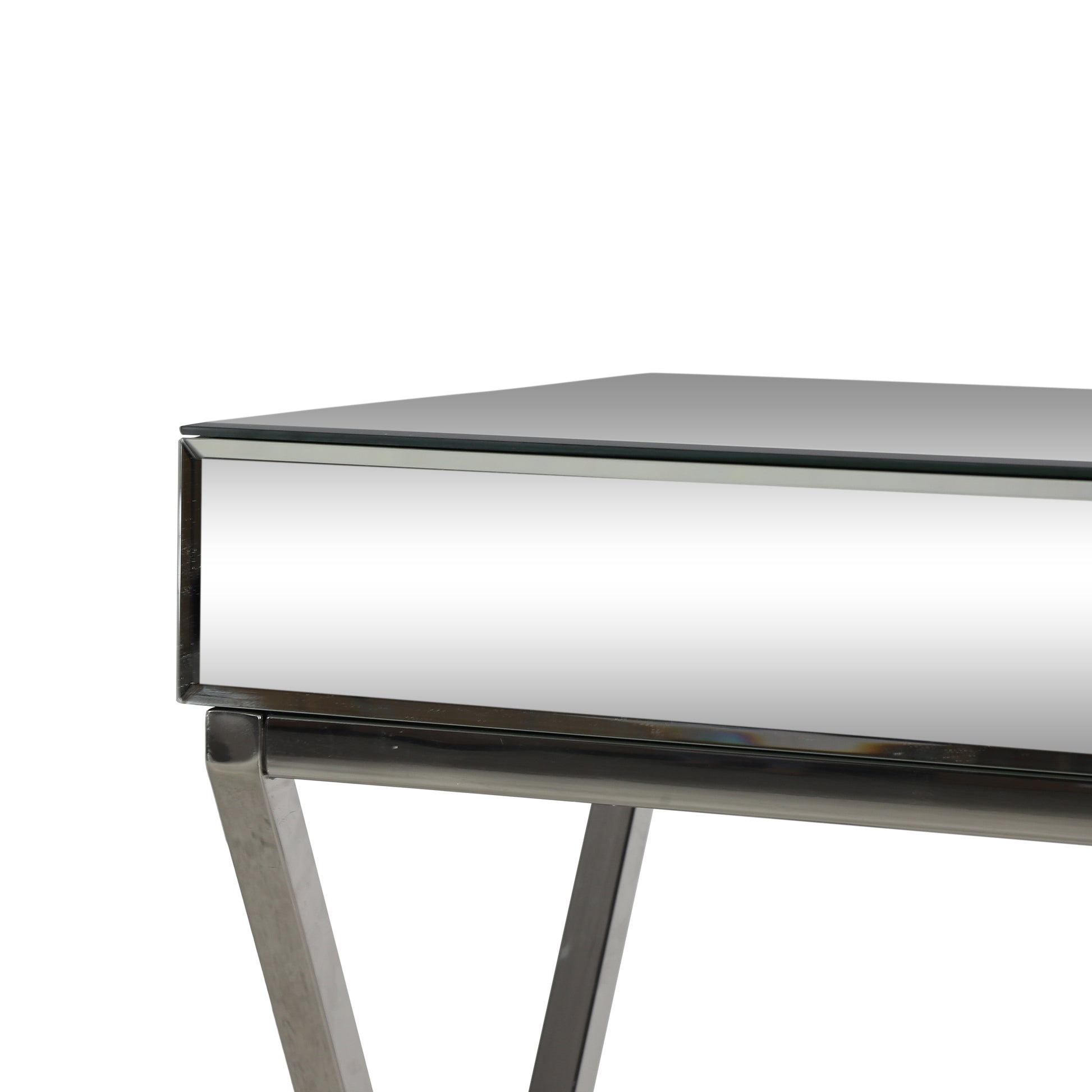 Console Table Antique Silver Steel