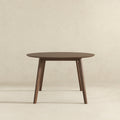 Alina Dining Table Walnut Brown,Dark Brown Seats 4 Brown Walnut Oval Solid Wood