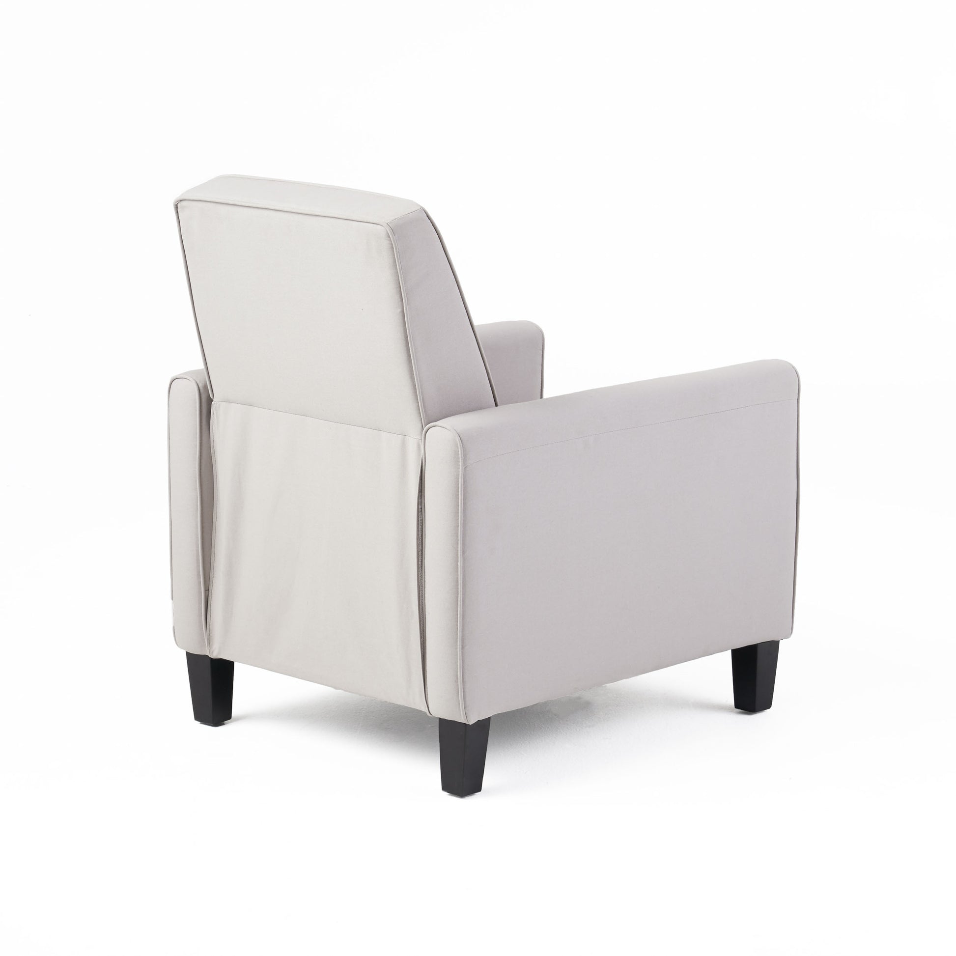 Grey Linen Push Back Chair For Elegant Home D Cor Grey Fabric