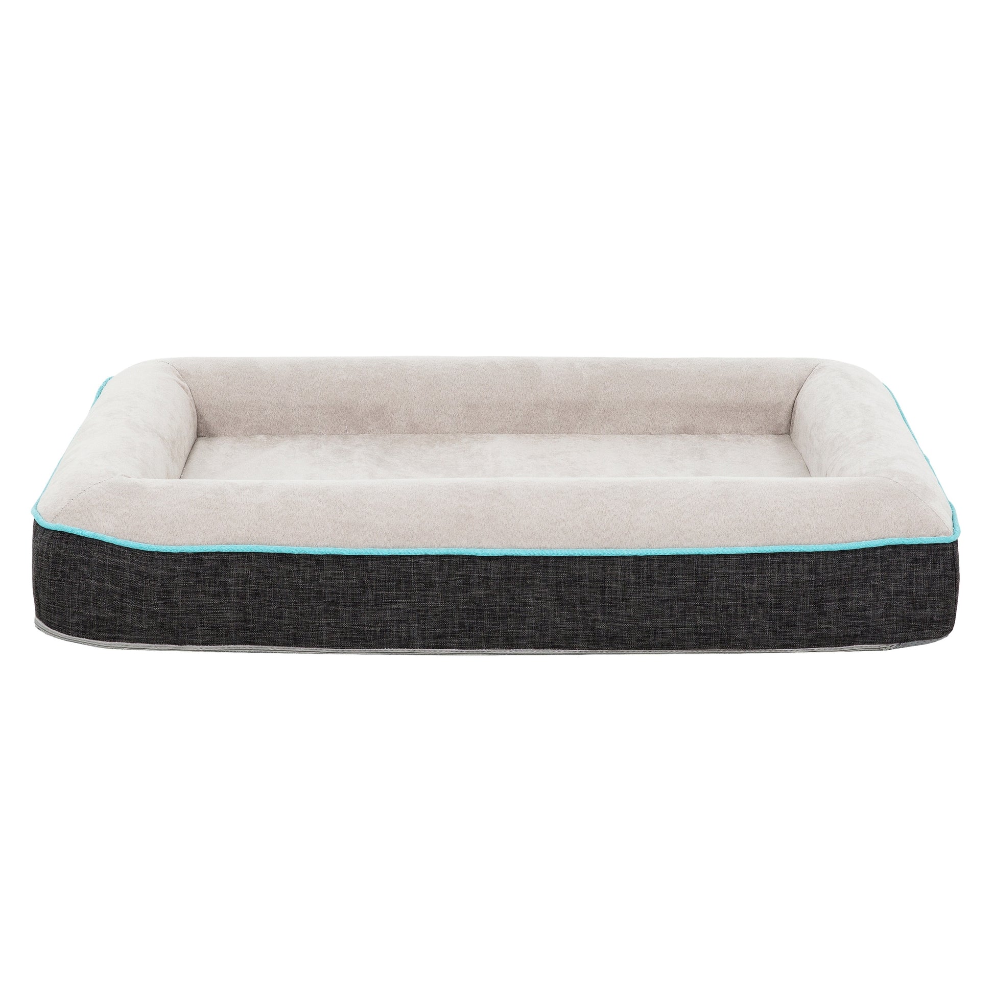 Pet Calming Small Bed Dog Cat Sleeping Soft Memory Foam Floor Bed, Waterproof, Washable Cover Multi Removable Cover Modern Dog Memory Foam Polyester