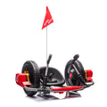 12V Kids Ride On Electric Toy,2Wd,16'' Exaggerated Wheel,Dual Handle Control For 360 Degree Flexible Steering And Rotation,Solid Metal Frame,Provide A Speed Of 4.66 Mph For Kids Aged 6 . Red 50 99 Lbs Polypropylene