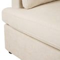 Mirod Oversized Accent Chair Comfortable Armrest Cushions, Versatile Neutral Style, Elegant Design, Durable Frame Beige Polyester