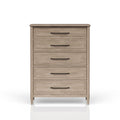 5 Drawer Door Chest Sand Finish Sand Solid Wood Mdf