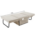 Modern Corduroy Sofa Bed,Couch Chair,Sleeper Bed,Small Lounge Sofa W Reclining Backrest,Furniture For Living Room,Bedroom,4 In 1 Convertible Sleeper Sofa Bed, White White Corduroy 1 Seat