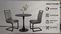 Black Circular Dining Table, 31.5 