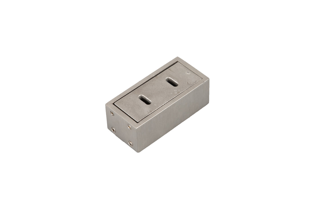 Roller Set With Wall Brackets And Anti Jump Knobs Only, 24D01P07 Bnx Brushed Nickel Stainless Steel