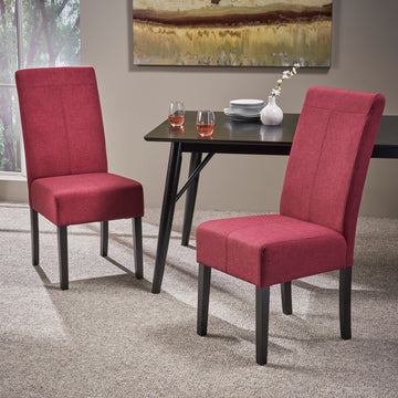 Pertica Kd Dining Chair Red Fabric