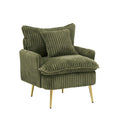 24003 Seat Office, Home, Children'S Use, Princess Chair, Leisure Chair Green Corduroy