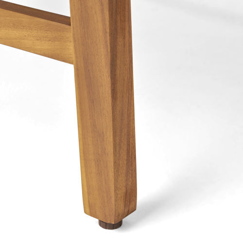 Perla Right Armchair, Cream Cream Acacia Wood