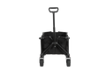 Folding Wagon Carts,Folding Wagon Cart With All Terrain Wheels,Heavy Duty Garden Carts With Adjustable Handle,Outdoor Utility Wagon For Camping Shopping Sports Fishing Black Black Steel