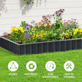 Outsunny 8.5' X 3' X 1' Raised Garden Bed, Galvanized Metal Planter Box For Vegetables Flowers Herbs, Dark Gray Dark Gray Steel