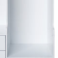 Open Wooden Wardrobe Storage For Bedroom, White White Particle Board