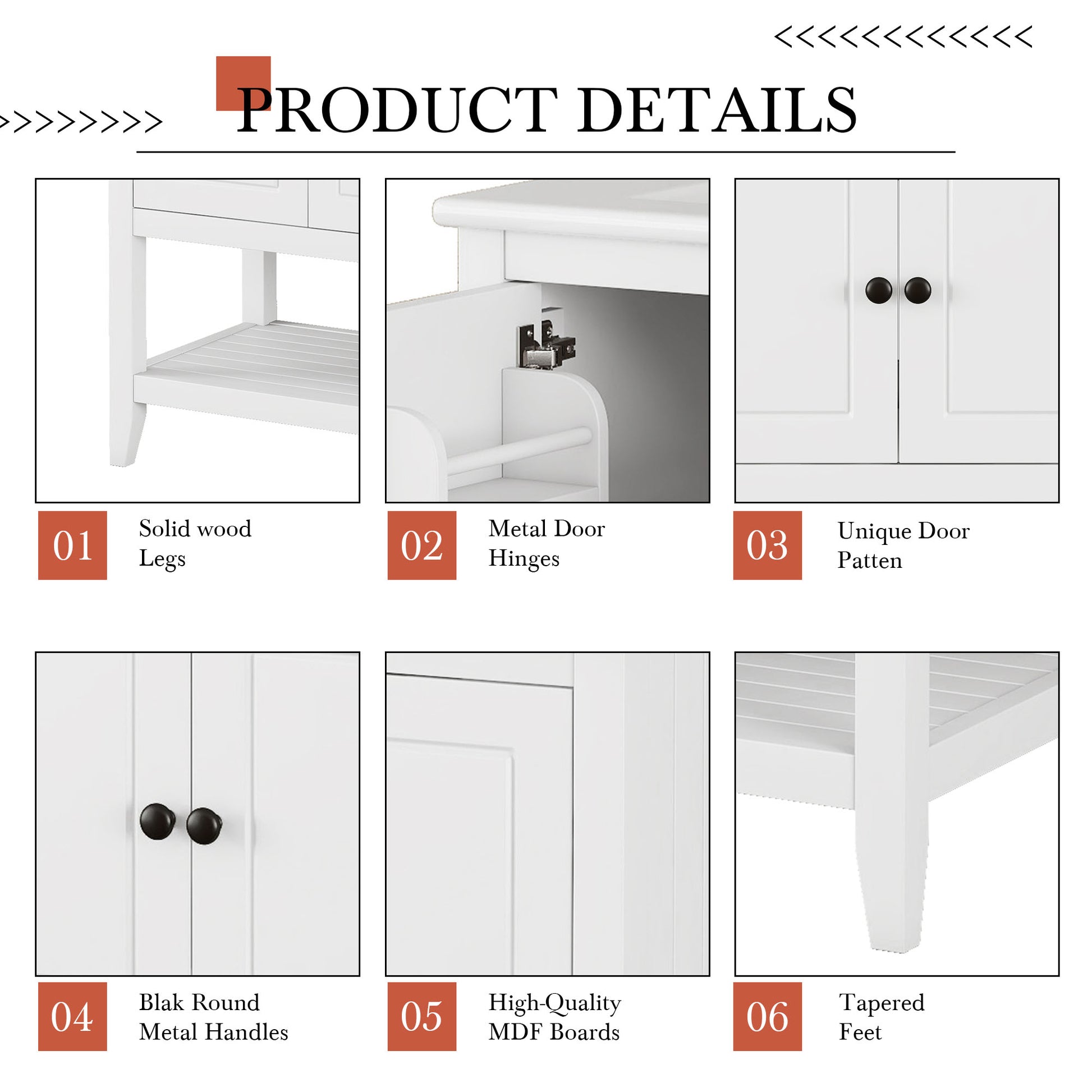 30" White Modern Sleek Bathroom Vanity Elegant Ceramic Sink With Solid Wood Frame Open Style Shelf & Door Shelf Design White Solid Wood