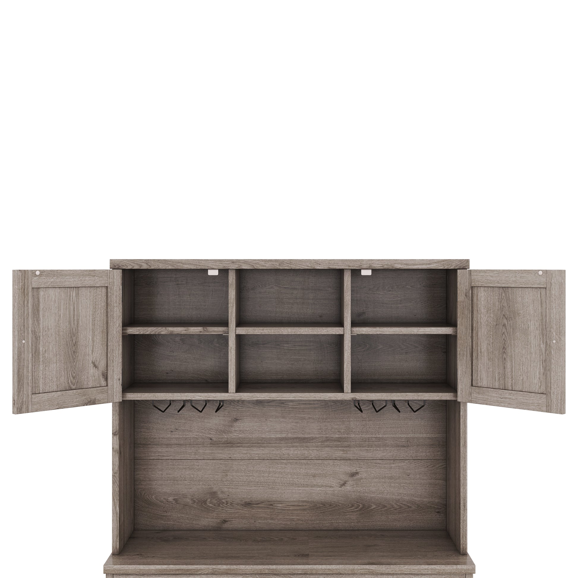 Coffee Bar Cabinet Kitchen Cabinet With Storage, Farmhouse Wine Cabinet With Drawers Shelves And Cabinets, Buffet Cabinet Wine & Glass Racks For Dining Room, Kitchen, Oak Brown Oak Particle Board Mdf