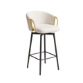 30 Inch Dining Chairs Set Of 2 Modern Style 360 Swivel Bar Chairs With Simple Design, Comfortable High Stools, And Flexible Dining Chairs Suitable For Bars, Restaurants,Velvet Bar Chair Beige30 Inch
