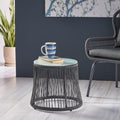 Southport Side Table Gray Woven Rope