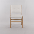 Hengming Pu Dining Chair, No Armrest With Wooden Legs, Suitable For Kitchen, Dining Room, Living Room, Bedroom And Other Occasions,Set Of 2 White Pu