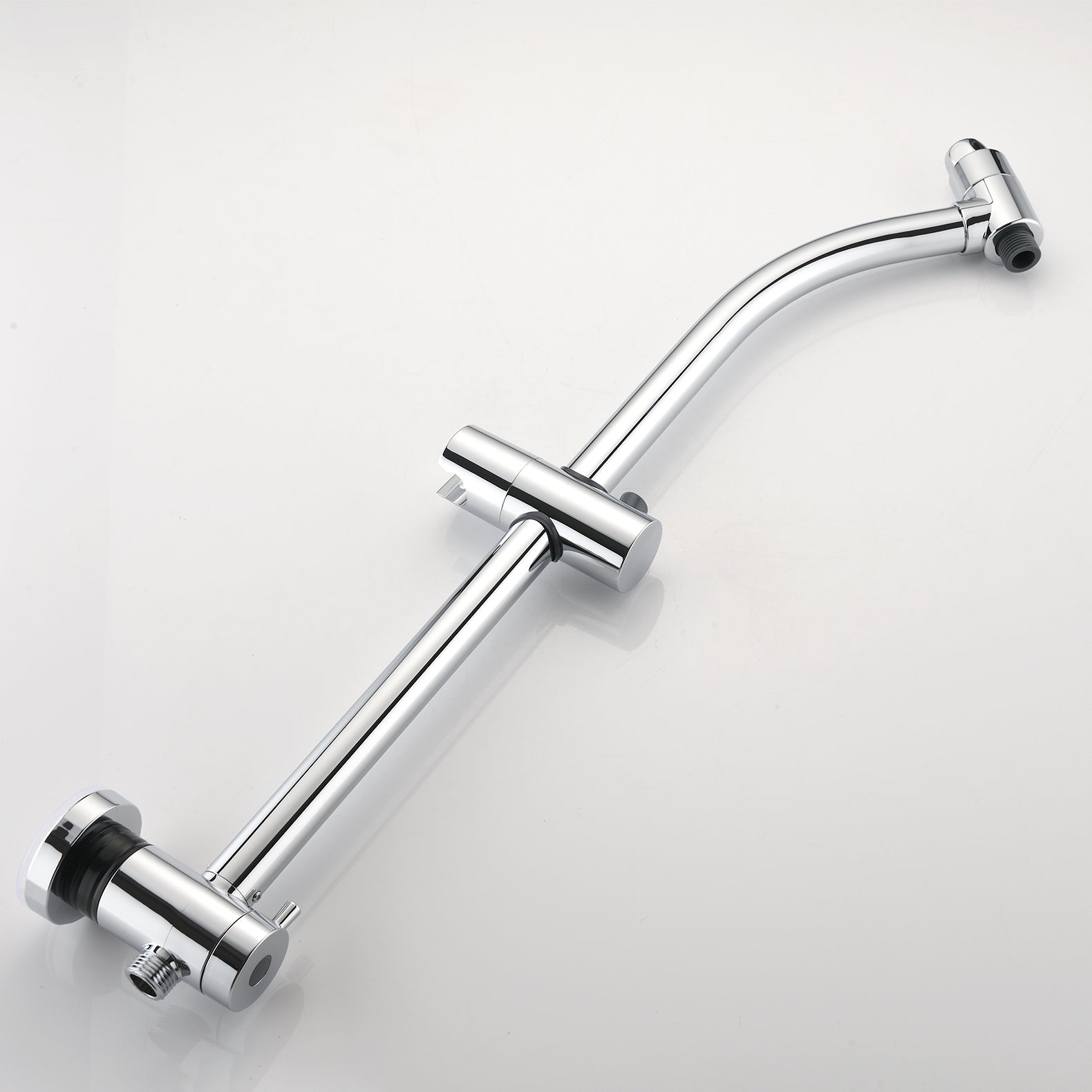 5" Polished Chrome Rain Showerhead With Handheld Tub Spout 7 Spray Modes And Slide Bar Chrome Stainless Steel