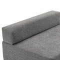 Loveseat Frame For Oversized Modular U Shaped Sectional Sofa,Luxury Boucle Floor Couch Set,Convertible Sleeper Couch,Spacious Foam Filled Sofa Bed For Living Room Gray Boucle 1 Seat