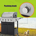 Propane Grill 4 Burner Barbecue Grill Stainless Steel Gas Grill With Side Burner, 46,500 Btu Outdoor Cooking, Patio, Garden Barbecue Grill, Black And Silver Silver Stainless Steel