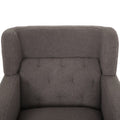 Upholstered Accent Chair Tufted Armchair For Living Room And Bedroom, Russet Brown Brown Birch Foam Teddy