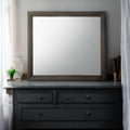 Ireland Gray Oak Finish Mirror Gray Mirror,Synthetic Wood