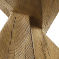 Oak Accent Table With Pedestal Oak Primary Living Space Square Cement Pedestal
