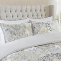 3 Piece Cotton Floral Printed Reversible Duvet Cover Set King Multicolor Polyester