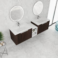 72 Inch Soft Close Doors Bathroom Vanity With Sink, A Small Storage Shelves, 30