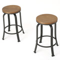 Counter Stool Natural Black Mdf