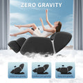 Full Body Massage Chair, Zero Gravity Mode, Deep Tissue Massage Chair, Foot Massage, 8 Fixed Massage Roller, Lcd Touch Screen, Waist Heater, Bluetooth, Suitable For 5.1 5.75Ft Height Black Black Faux Leather Metal Power Remote Primary Living Space Push