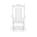 White Traditional Porch Rocker Classic Hdpe Poly Lumber For Porch, Patio, And Garden Comfort No Rocker & Glider White Weather Resistant Frame Garden & Outdoor American Traditional Hdpe Hdpe