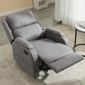 Best Choice Recliner Chair Living Room Reclining Sofa Chair, Home Theater Seating Modern Recliner, Manual Recliner Sofa Chair For Living Room Office Apartment, Easy To Reach Side Button Gray Gray Pu Leather