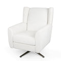 Swivel Chair Ivory Fabric