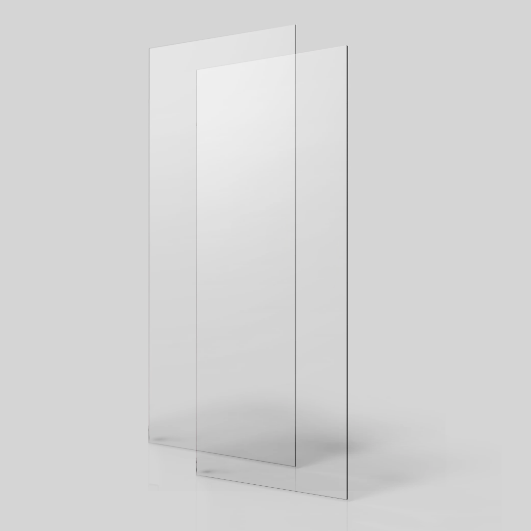Glass Panel Only, 5 16" 8Mm Clear Tempered Glass, 24D02P04Db Clear Tempered Glass