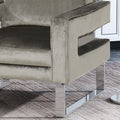 Arm Chair Grey Velvet