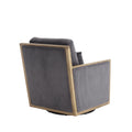Coolmore Corduroy Swivel Barrel Chair, Comfy Accent Sofa Chair For Living Room, 360 Degree Swivel Barrel Club Chair, Leisure Arm Chair For Nursery, Hotel, Bedroom, Office, Lounge Dark Gray Dark Gray Primary Living Space Foam Corduroy