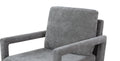 Mid Century Armchairaccent Chair With Chenille Armrest & Soft Cushion For Living Room, Bedroom, Home Office, Study, Grey Gray Light Brown Primary Living Space American Design,Modern Birch Foam Wood Fabric