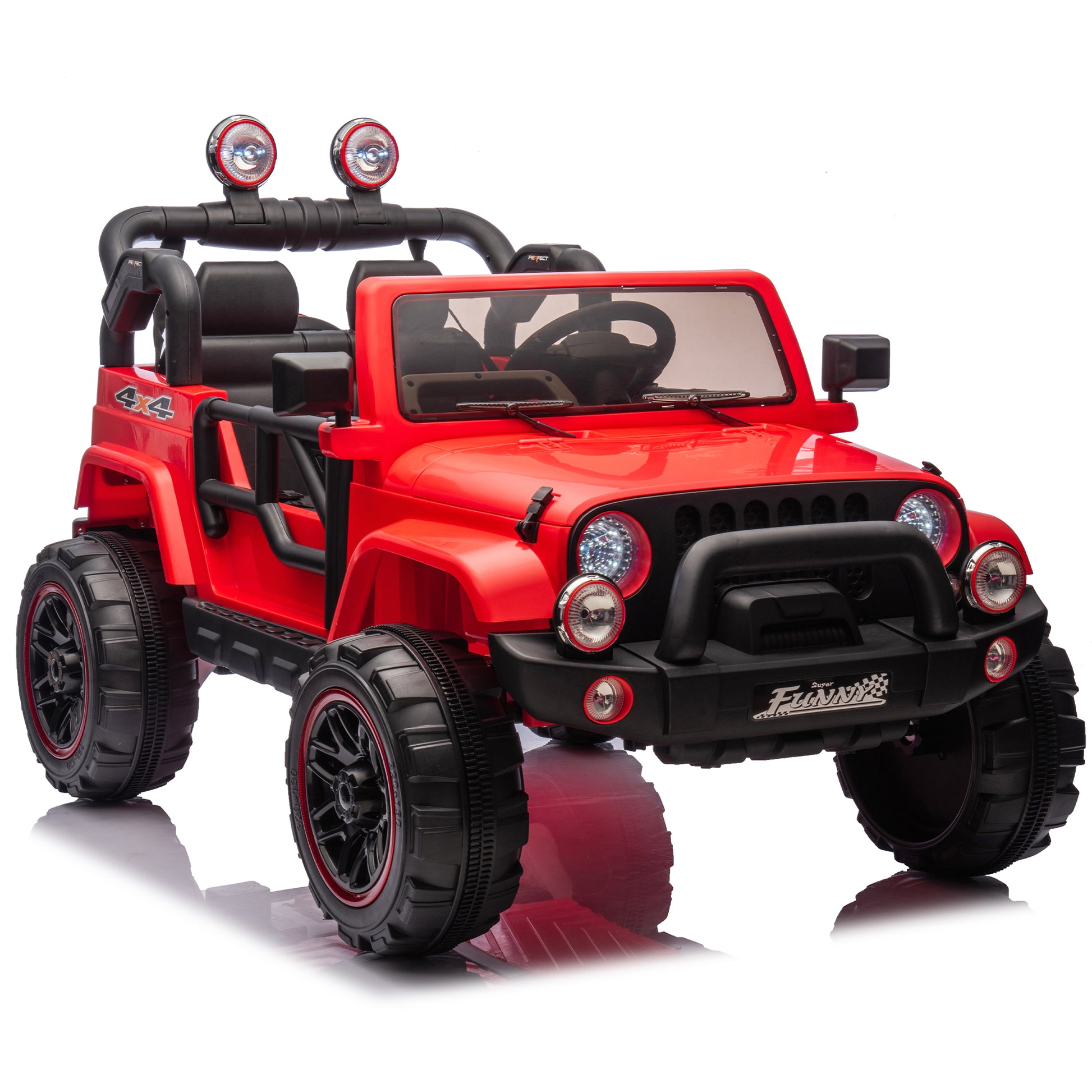 24V Kids Ride On Electric Car W Parents Control,Seat Width 19.09In,2Wd,Rear Suspension,Trunk Storage,Portable Pull Rod,Light&Searchlight,Bluetooth,Usb,Provide A Speed Of 2.5 4Mph For Kids Aged 3 8.