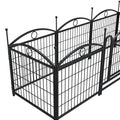Dog Playpen Indoor 24 Inch 8 Panels Metal Dog Pen Pet Dog Fence Outdoor Exercise Pen With Doors, Heavy Duty Dog Fence Puppy Pen For Large Medium Small Dogs Indoor Outdoor Foldable Pet Exercise Pen