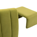 Coolmore Accent Chair With Ottoman, Mid Century Modern Barrel Chair Upholstered Club Tub Round Arms Chair For Living Room Bedroom Office Olive Green Velvet Olive Green Foam Velvet