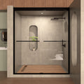 Semi Frameless Sliding Shower Door 56 60 In. W X 72 In. H, Bathroom Sliding Door With 5 16