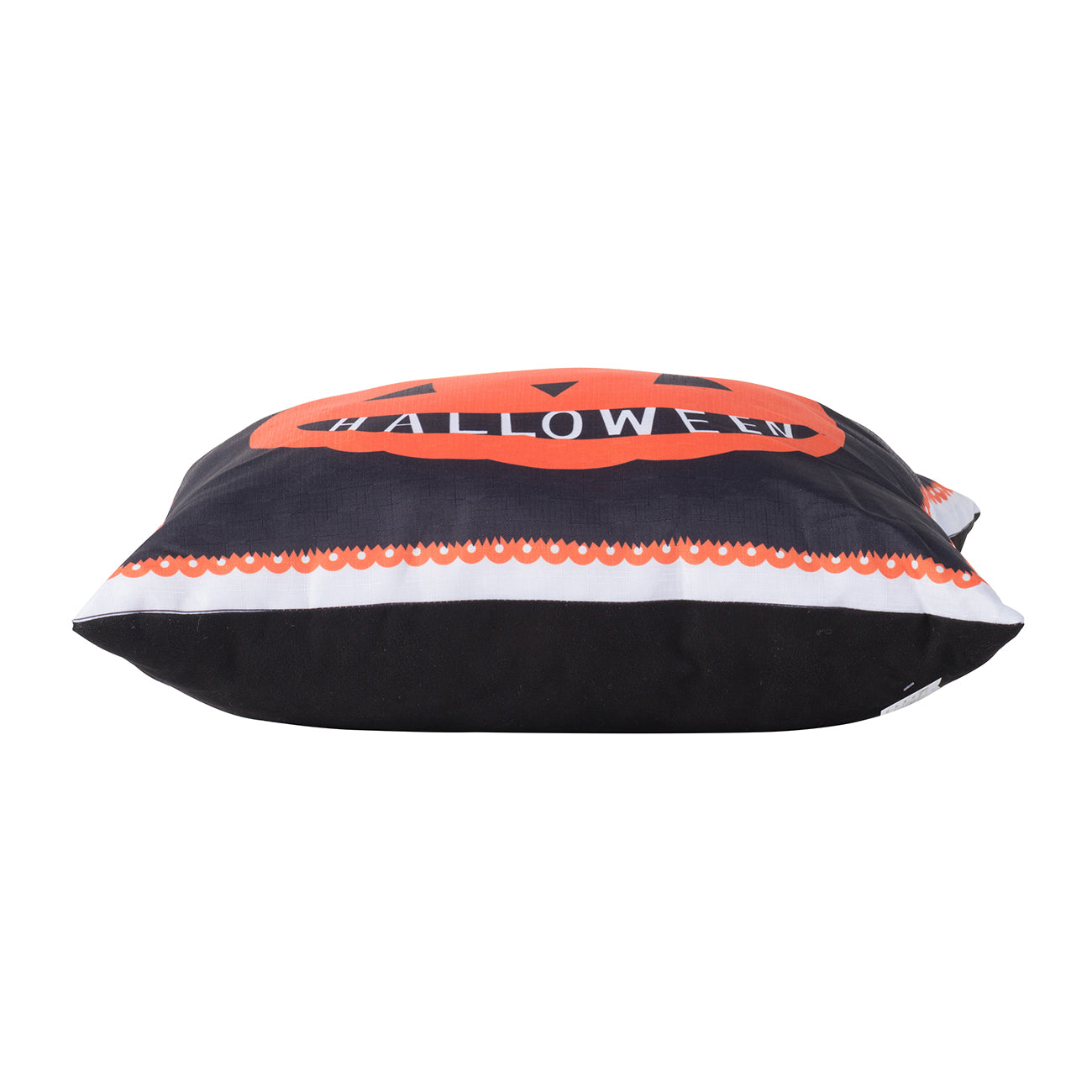 20X20" Halloween Pumpkin Pillow Black Orange Polyester