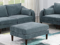 6Pcs Modular Sofa Set 4X One Arm Chairs 1X Armless Chair 1X Ottoman Living Room Furniture Mineral Color Morgan Fabric Grayish Primary Living Space Cushion Back Classic,Contemporary,Modern Modular
